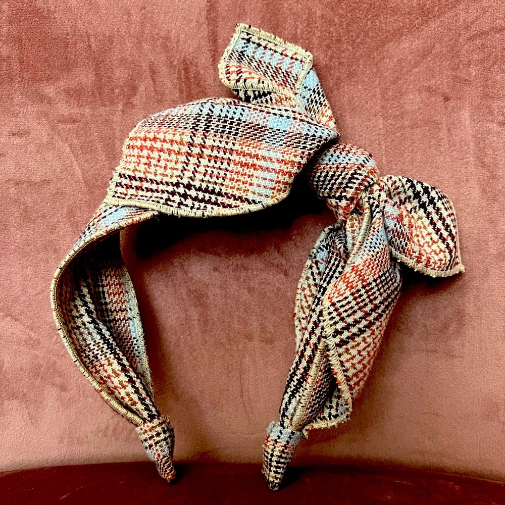 Anthropologie Plaid Headband